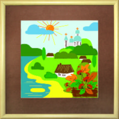 Набір картина з фетру Чарівна Мить В-178 "Берег Дніпра"
