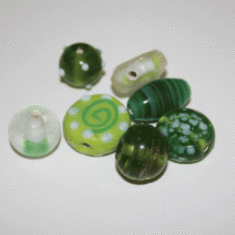 1184TDM/Green,6-16 MM,50г.Fancy Mix Crystal Art намистини