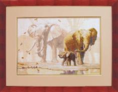 Набір для вишивання хрестиком Чарівна Мить №475 "Слони"
