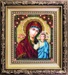 Набір для вишивання ювелірним бісером Чарівна Мить БЮ-002 "Казанська ікона Божої Матері"