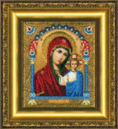 Набір для вишивання бісером Чарівна Мить Б-1204 "Ікона Божої Матері Казанська"