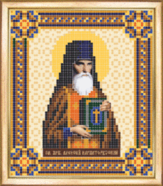 СБІ-019 Схема для вишивання бісером "Іменна ікона святий преподібний Алексій Карпаторуський"