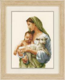 PN-0145367 Набір для вишивання хрестом Vervaco Mary and Jesus "У безпеці"