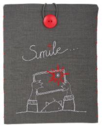 PN-0156718 Набір для вишивання гладдю Vervaco Чохол для планшета "Smile..."