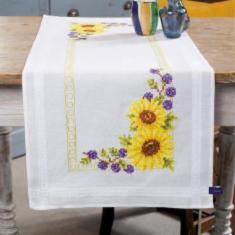 PN-0147030 Набір для вишивання хрестом (доріжка на стіл) Vervaco Sunflowers "Соняшники"