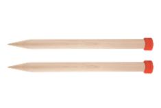 35216 Спиці прямі Jumbo Birch KnitPro, 25 см, 25.00 мм