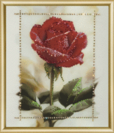 Набір картина стразами Чарівна Мить КС-065 "Кристальна троянда"