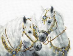 Набір для вишивання хрестиком Чарівна Мить М-426 "Весільні коні"