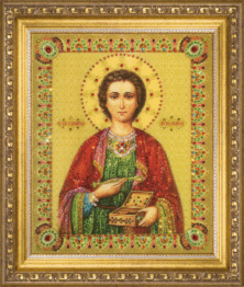 Набір картина стразами Чарівна Мить КС-051 "Ікона великомученика та целителя Пантелеймона"