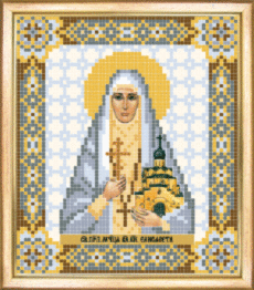 СБІ-079 Схема для вишивання бісером "Іменна ікона свята преподібна мучениця Єлизавета"