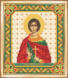 СБІ-085 Схема для вишивання бісером "Іменна ікона святий мученик Анатолій"