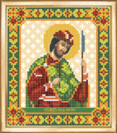 СБІ-087 Схема для вишивання бісером "Іменна ікона святий благовірний князь Борис"