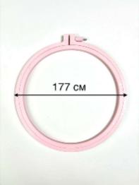 170-1/рожеві П`яльці Nurge пластикові з гвинтом, висота обідка 7мм, діаметр 177мм