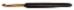 30806 Крючок алюминиевый с черной ручкой и золотым наконечником KnitPro, 4.50 мм. Каталог товарів. Вязання. Крючки