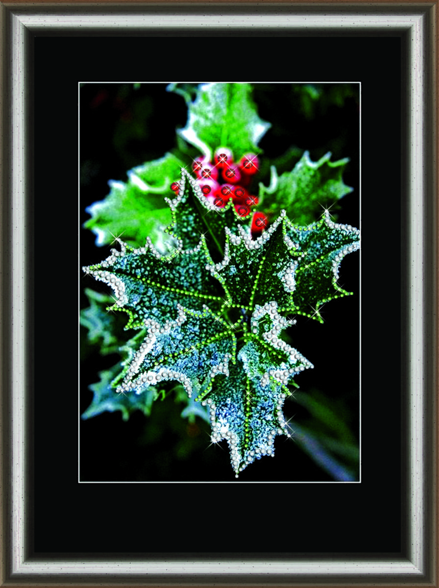 Набор картина стразами Crystal Art КС-1076 "Зимние ягоды". Каталог товарів. Набори
