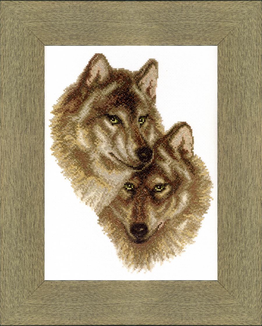 ВТ-058 Набор для вышивания крестом Crystal Art "Волк и волчица". Каталог товарів. Набори
