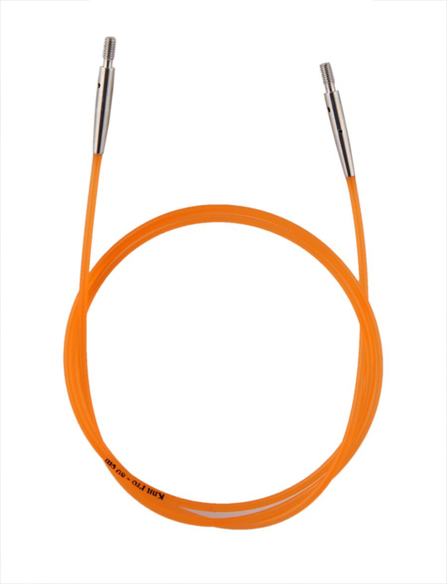 10634 Кабель Orange (Оранжевый) для создания круговых спиц длиной 80 см KnitPro. Каталог товарів. Вязання. Аксесуари KnitPro