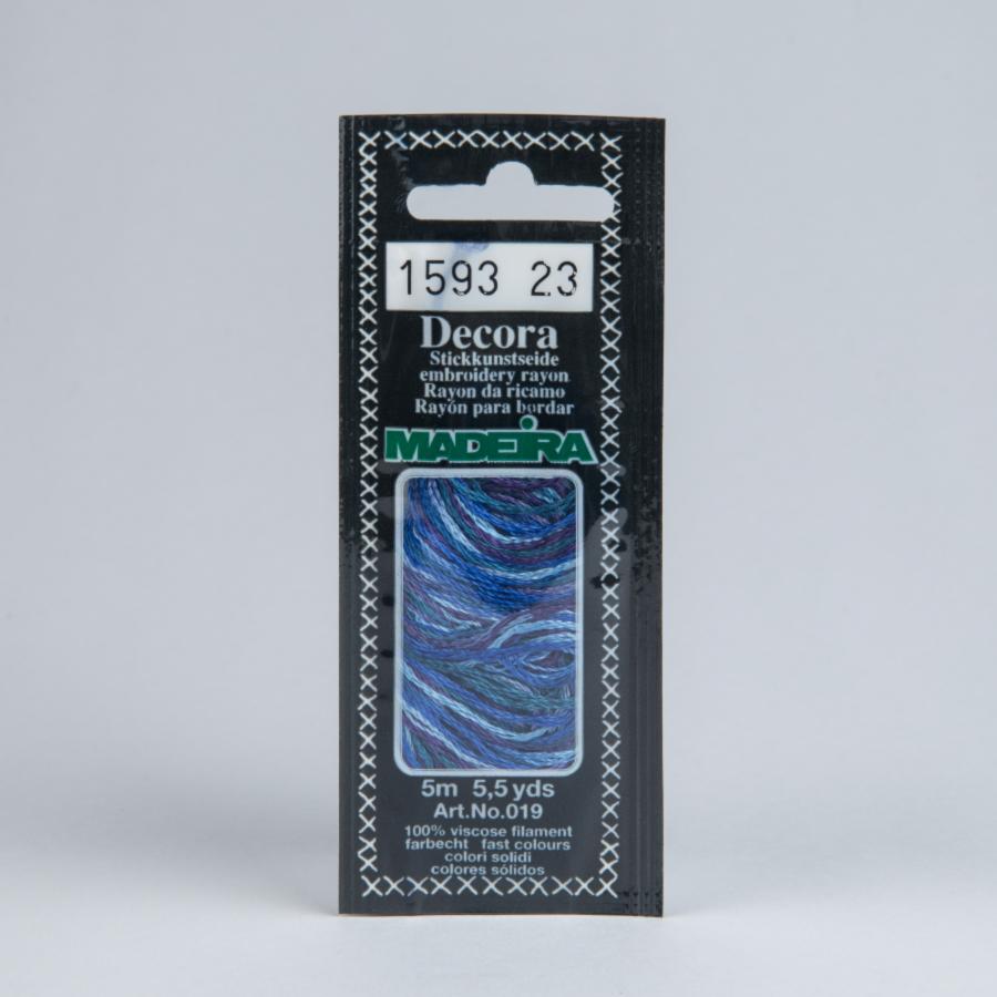1593 Blue Lagoon Decora Madeira 5 m 4-х слойные филамент 100%% вискоза. Каталог товарів. Вишивання/Шиття. Продукція Madeira. Нитки