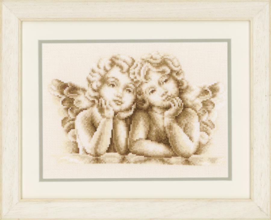 PN-0146042 Набор для вышивания крестом Vervaco "Мечтающие ангелы". Каталог товарів. Набори