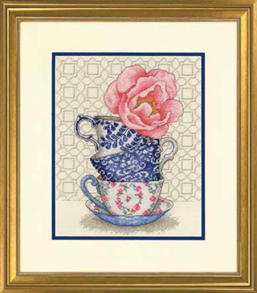 70-35414 Набір для вишивання хрестом «Rose Tea//Трояндовий чай» DIMENSIONS. Каталог товарів. Набори