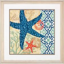 71-20075 Набір для вишивання подушки (гобелен) DIMENSIONS Starfish "Морська зірка"