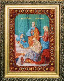Набір для вишивання бісером Чарівна Мить Б-1052 "Ікона Різдво Пресвятої Богородиці"