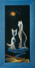 Набор для валяния картины Чарівна Мить В-37 "Лунатики"