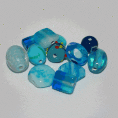 1184TDM/Turquoise,6-16 MM,50г.Fancy Mix Crystal Art намистини
