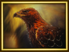 Набор картина стразами Crystal Art КС-1072 "Зоркая птица"