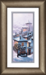 Набір для вишивання Чарівна Мить М-62 Триптих "Зимовий вечір"