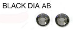 226AB BLACK DIA AB стразы DMC+ фольгированные