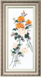 ВТ-052 Набір для вишивання хрестиком Crystal Art "Етюд з жовтими трояндами"