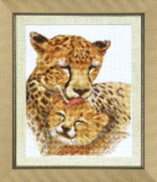 ВТ-068 Набір для вишивання хрестиком Crystal Art "Сім'я гепардів"