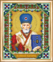 Набір для вишивання бісером Чарівна Мить Б-1209 "Ікона святителя Миколи Чудотворця"