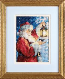 70-08831 Набір для вишивання хрестиком DIMENSIONS Santa's Feathered Friend "Пернатий товарищ Санти"
