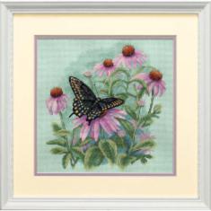 35249 Набір для вишивання хрестом DIMENSIONS Butterfly & Daisies "Метелик та ромашки"