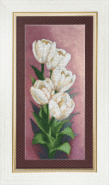 Набір для вишивання бісером Чарівна Мить Б-682 "Білосніжні тюльпани"