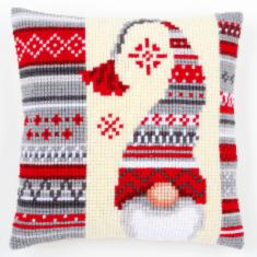 PN-0156878 Набір для вишивання хрестом (подушка) Vervaco Christmas Elf "Різдвяні гноми"