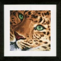 PN-0154944 Набір для вишивки хрестом LanArte Leopard "Леопард"