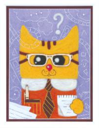 Набір для валяння картини Чарівна Мить В-201 "Кіт-вчений"