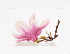 PN-0008162 Набір для вишивки хрестом LanArte Magnolia Twig with Flower "Гілочка магнолії"