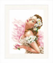 PN-0144562 Набор для вышивки крестом LanArte Lady of the Camellias "Дама с камелиями"