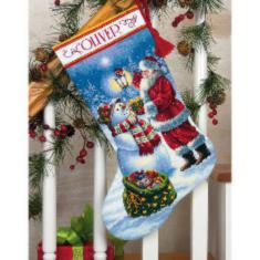 70-08952 Набір для вишивання хрестом DIMENSIONS Holiday Glow. Stocking "Різдвяне сяйво. Панчоха"