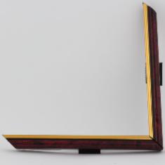 Рамка стандартная без стекла, цвет красный мрамор с золотом, размер 21х21 