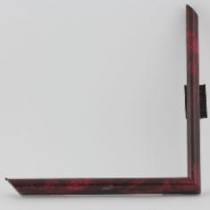 Рамка + стекло, цвет красный мрамор, размер 21х21 