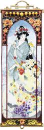 Набір для вишивання хрестиком Чарівна Мить М-325 "Гейша з орхідеями"