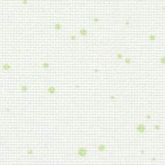 3793/1359 Fein-Aida Splash 18 (ширина 110см) молочний із зеленими бризками