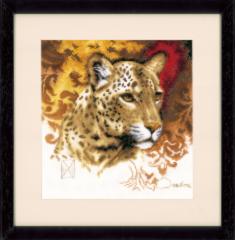 PN-0021225 Набір для вишивки хрестом LanArte Leopard "Леопард"
