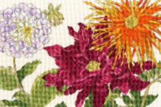 XBD11 Набір для вишивання хрестом Dahlia Blooms "Жоржина цвіте"