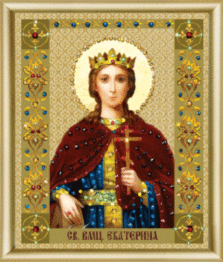 Набір картина стразами Чарівна Мить КС-127 "Ікона святої великомучениці Катерини"